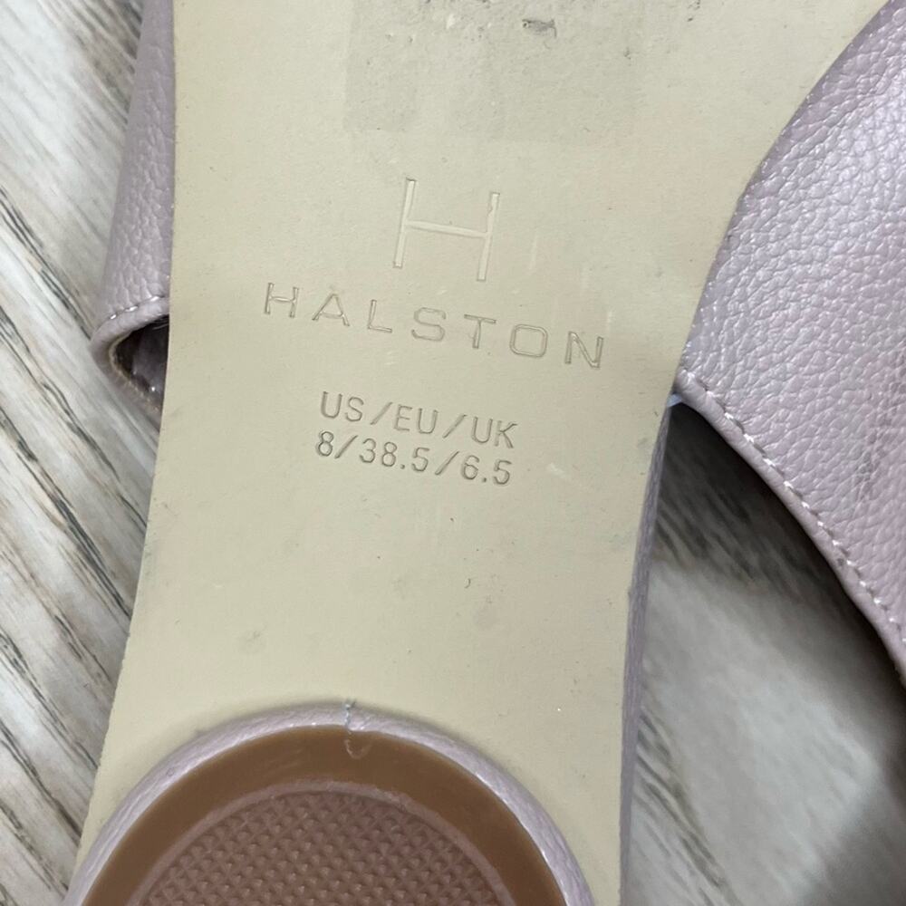 H by Halston Heyden Nude Leather Slingback Pointed Toe Flats Women’s Size 8 - Picture 9 of 9